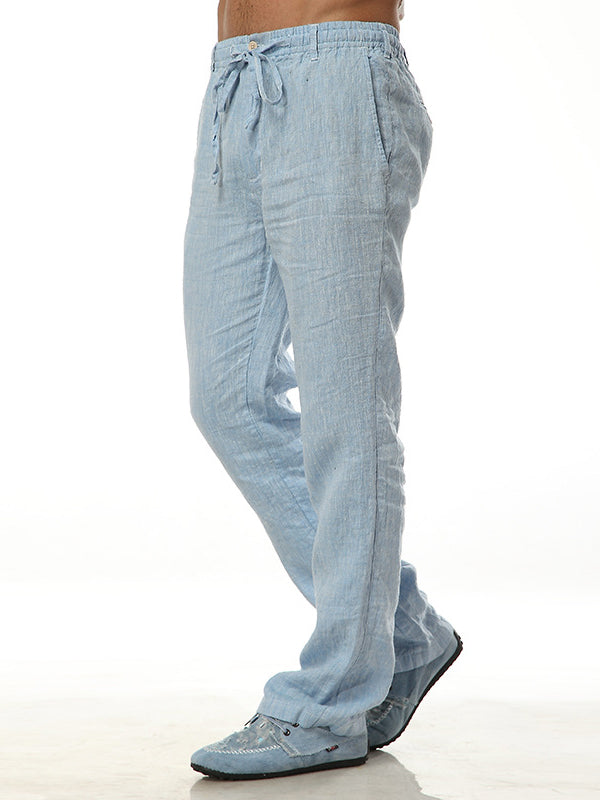 Men's Loose Casual 100% Linen Pants