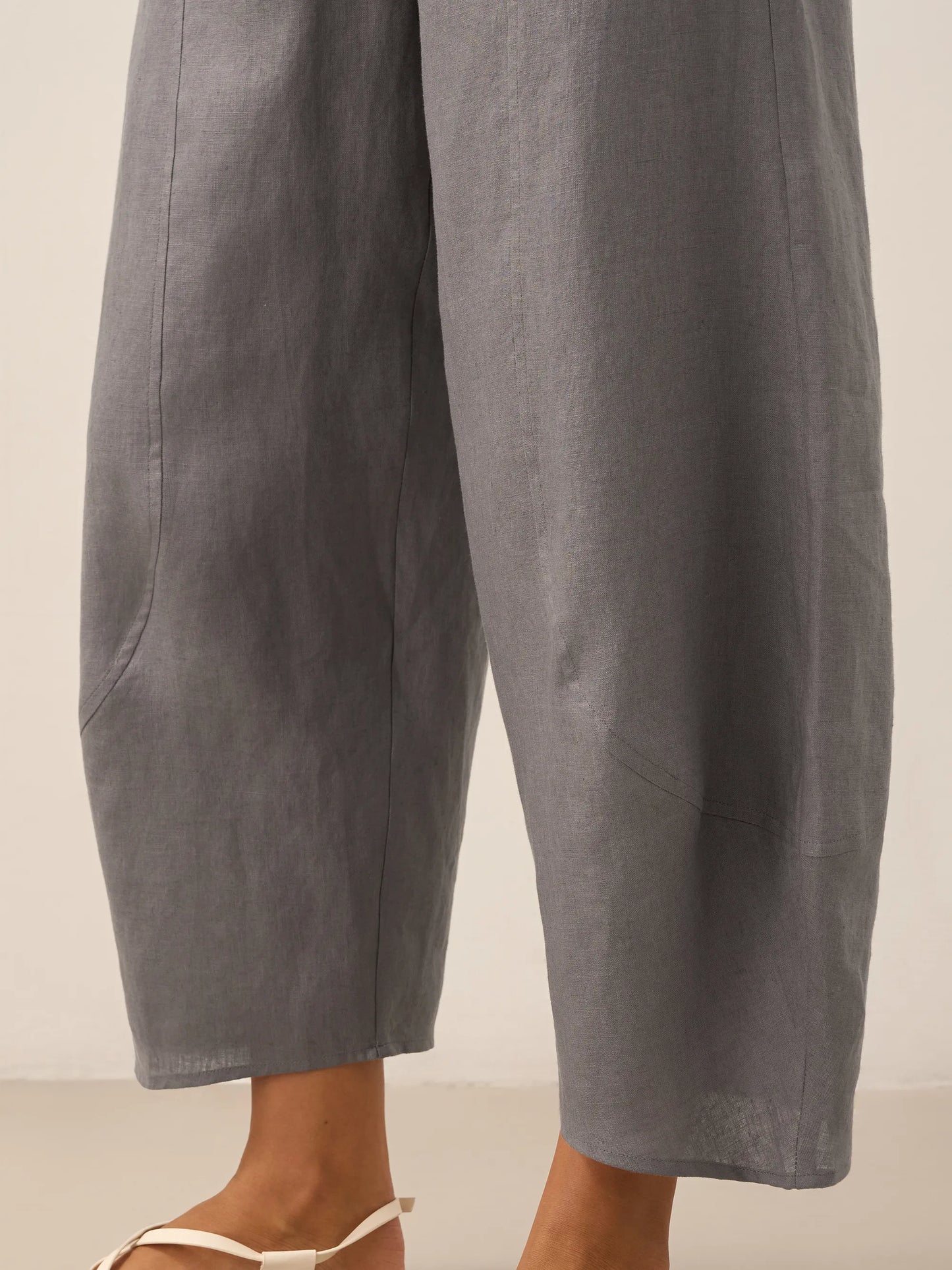 100% Linen Classic Ankle Trousers - ZOE