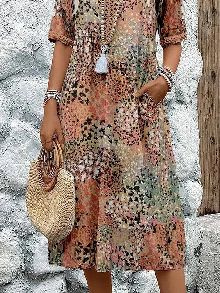 VERÓNICA | VESTIDO MIDI VIBRANTE