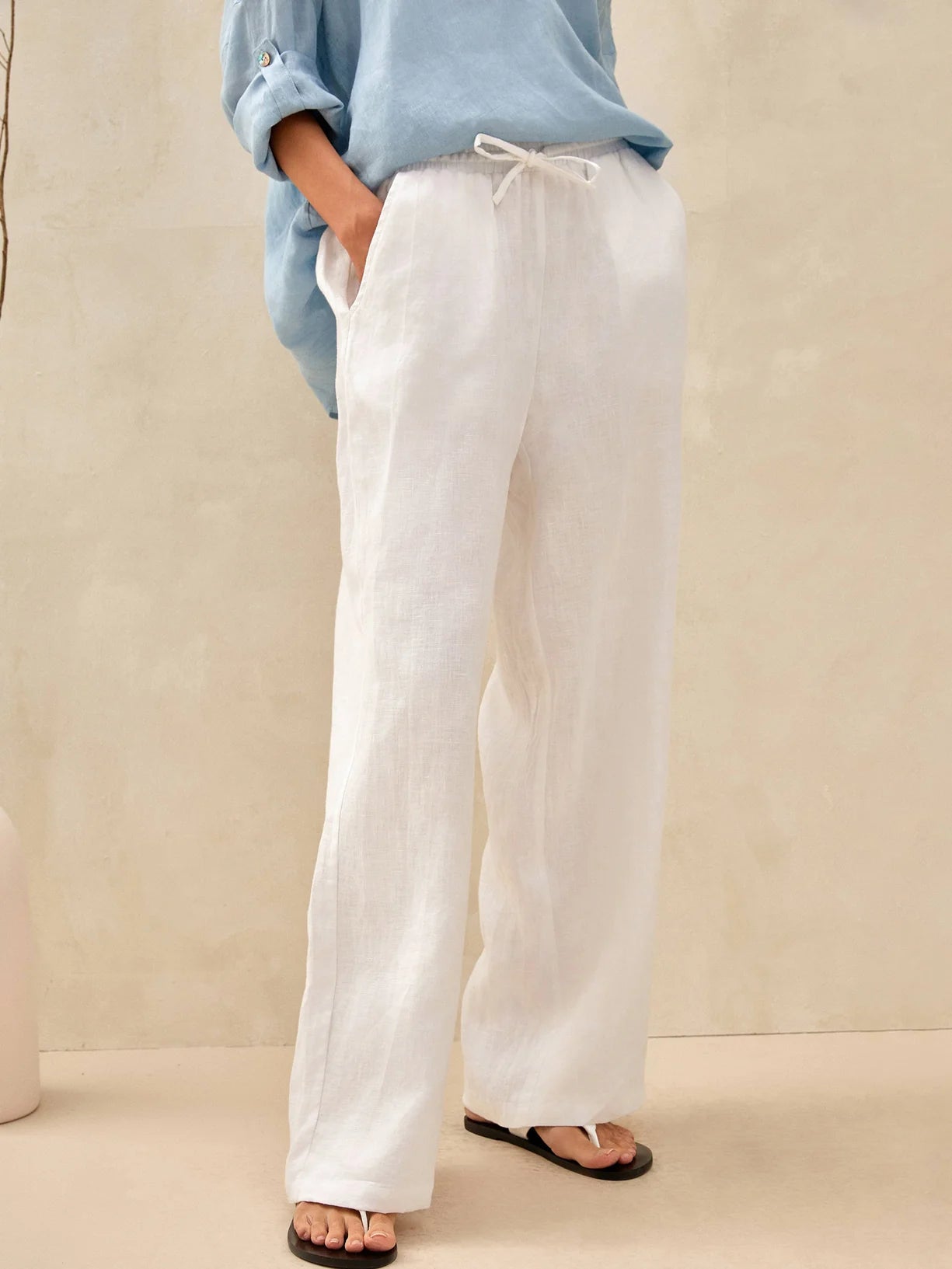 Pantalón clásico 100% lino LYON