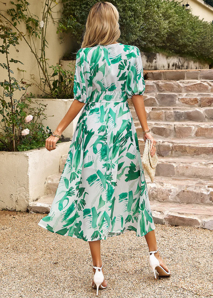 Estela | Vestido midi floral favorecedor