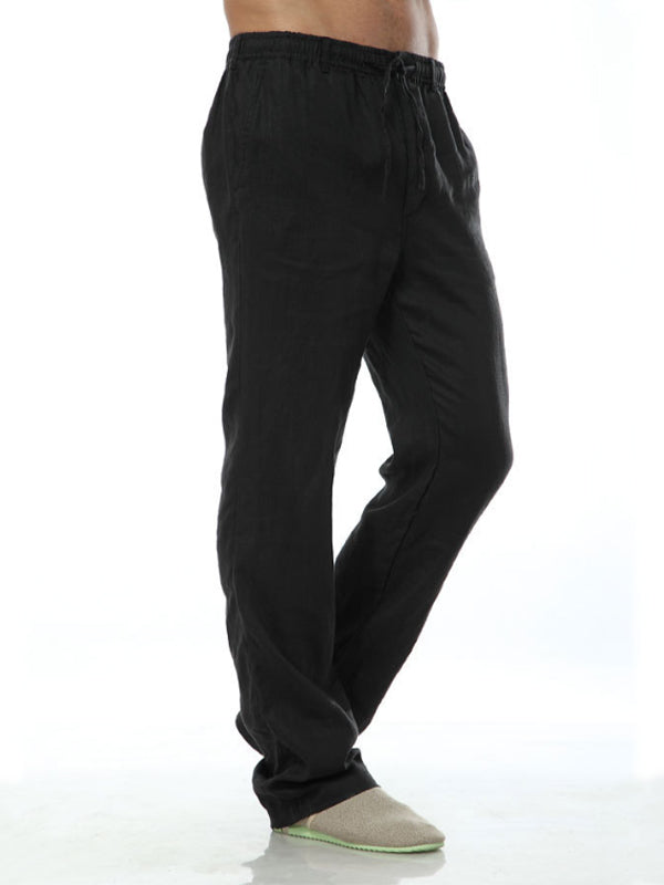 Men's Loose Casual 100% Linen Pants