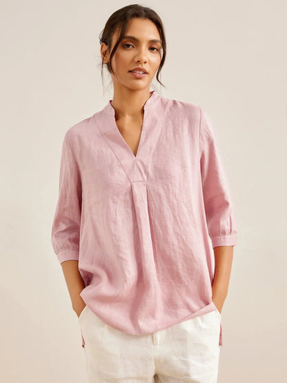 Camisa de vestir de lino 100% JOANNA