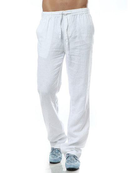 Men's Loose Casual 100% Linen Pants