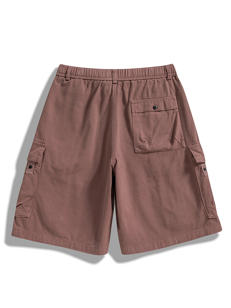 Men's Twill Cargo Shorts with Free Belt
