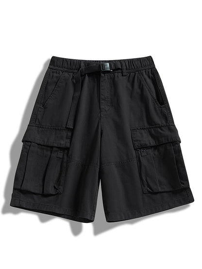 Men's Twill Cargo Shorts with Free Belt