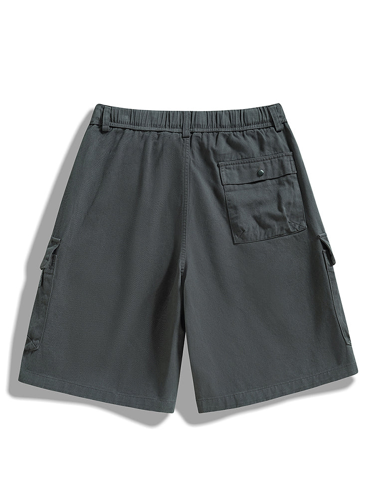 Men's Twill Cargo Shorts with Free Belt