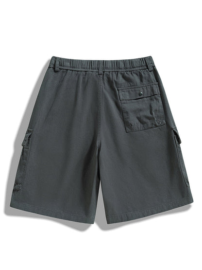 Men's Twill Cargo Shorts with Free Belt