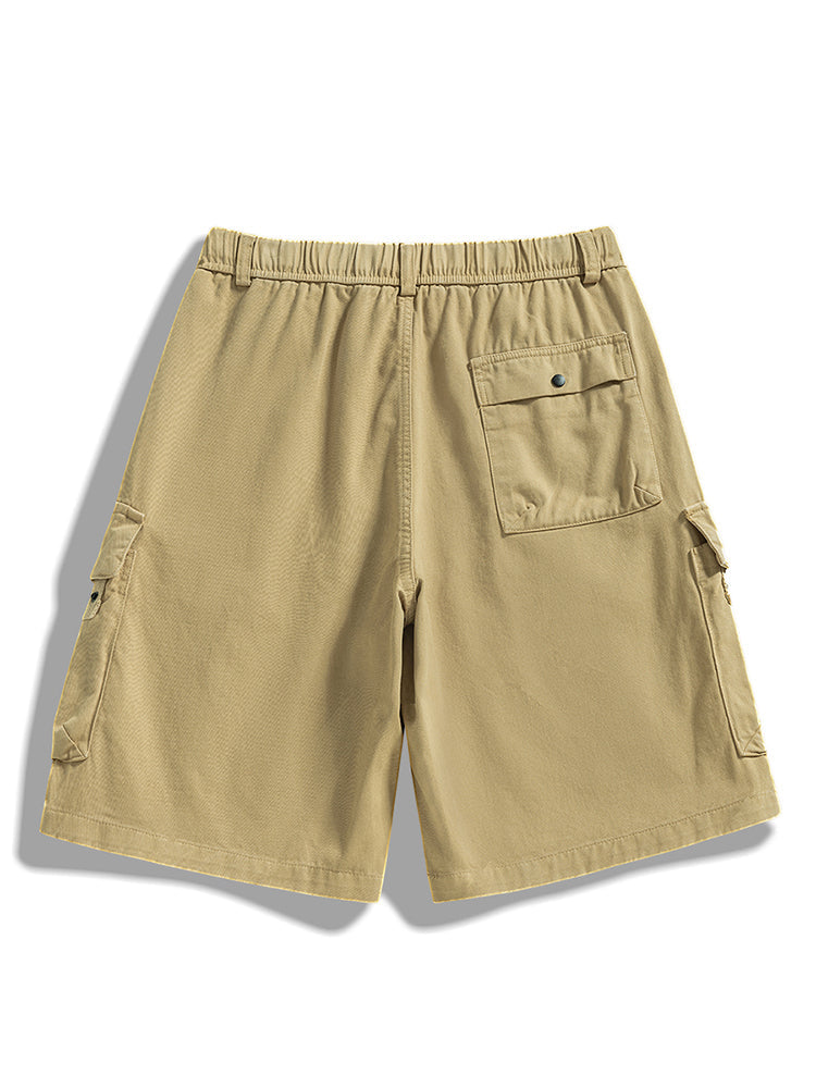 Men's Twill Cargo Shorts with Free Belt