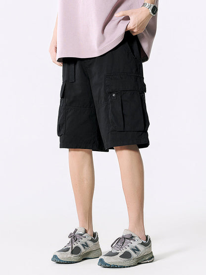 Men's Twill Cargo Shorts with Free Belt