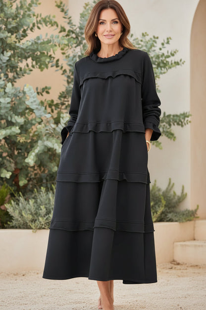 MORGAN – VESTIDO FLUIDO A CAPAS