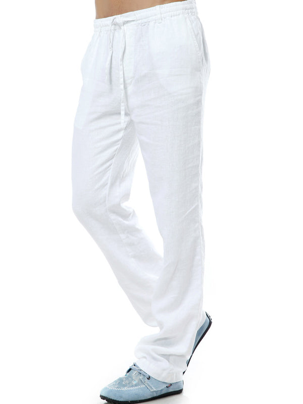 Men's Loose Casual 100% Linen Pants