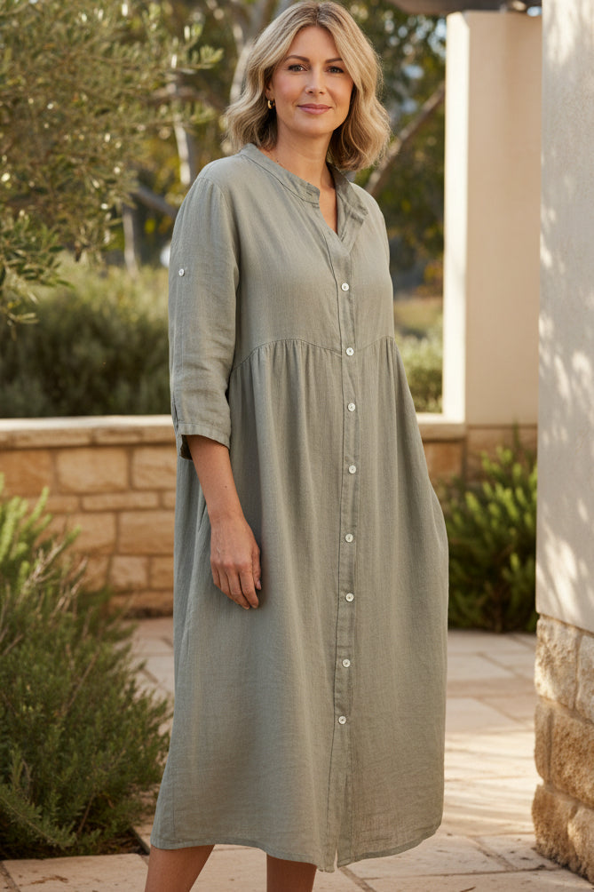 SANDRE - VESTIDO CAMISA SUELTO