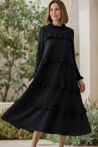 MORGAN – VESTIDO FLUIDO A CAPAS