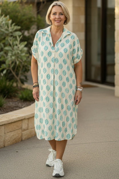JULIANNE - VESTIDO CAMISA ESTAMPADO