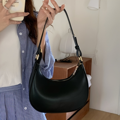 Bolso de hombro en forma de luna creciente