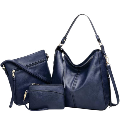 Conjunto de 3 bolsos hobo de cuero