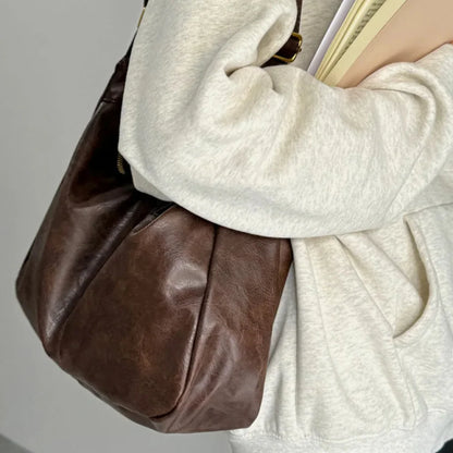 Bolso Vintage de Cuero - Fabricado en España