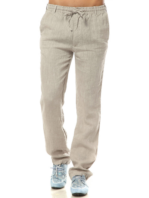 Men's Loose Casual 100% Linen Pants