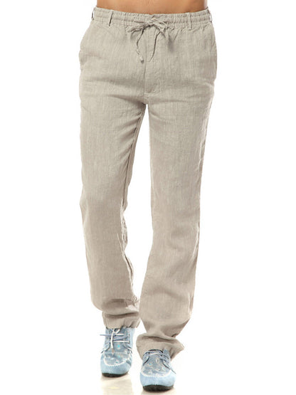 Men's Loose Casual 100% Linen Pants