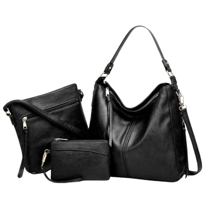 Conjunto de 3 bolsos hobo de cuero