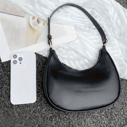 Bolso de hombro en forma de luna creciente