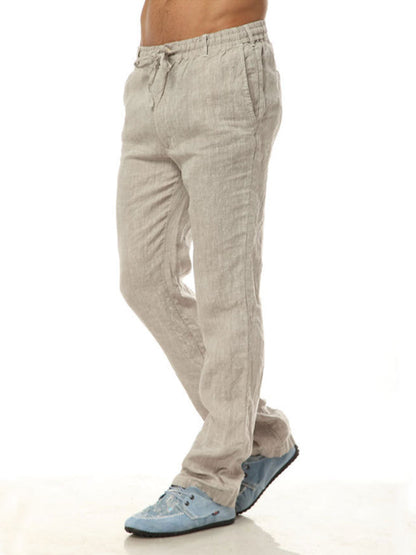 Men's Loose Casual 100% Linen Pants