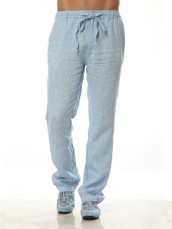 Men's Loose Casual 100% Linen Pants