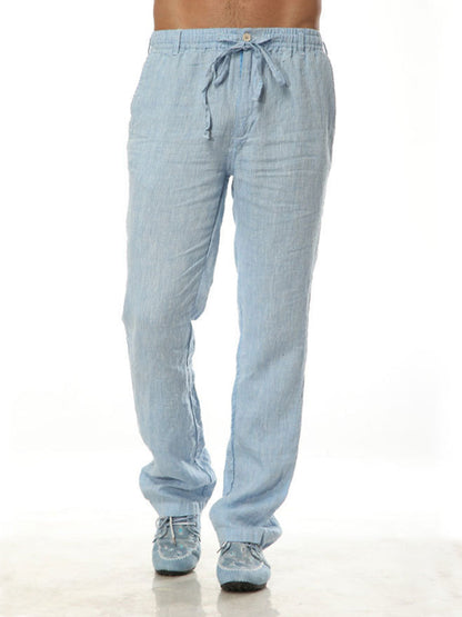 Men's Loose Casual 100% Linen Pants