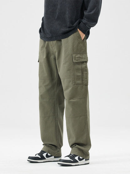 Men's Cotton Loose-Fit Cargo Pants