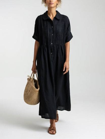 Vestido Camisero Fluido de Verano LYSANDRA