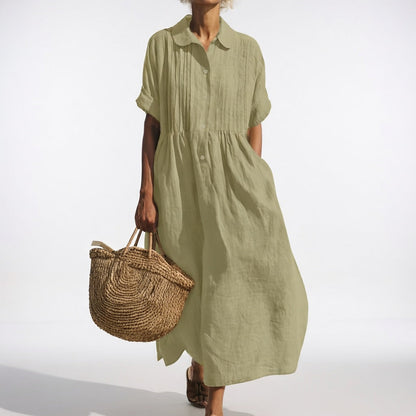 Vestido Camisero Fluido de Verano LYSANDRA