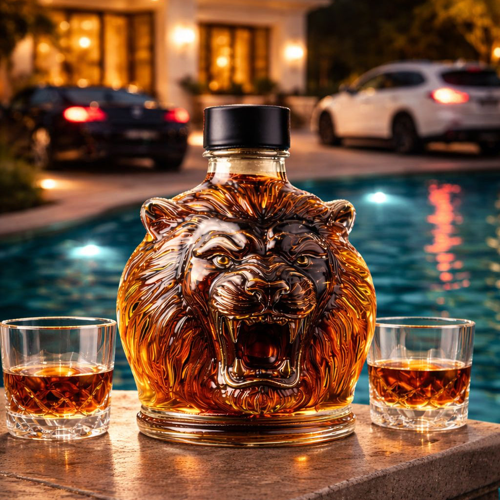 Whiskey Bottle - Lion Edition