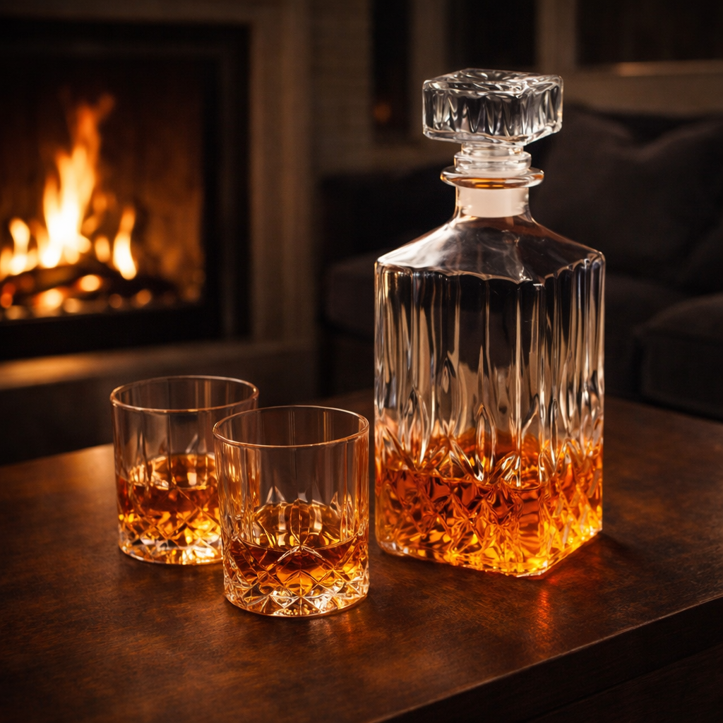 Whisky Bottle - Set of Bottle and Glasses