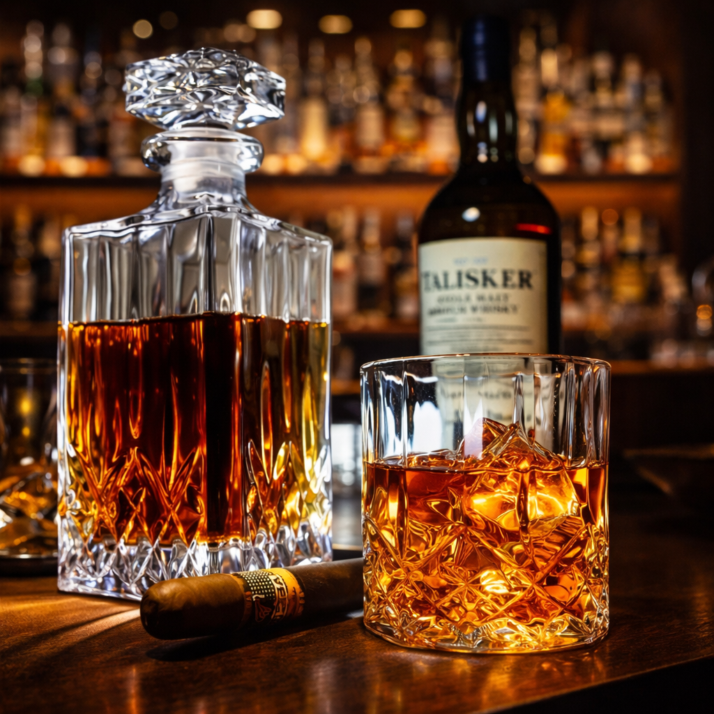 Whisky Bottle - Set of Bottle and Glasses