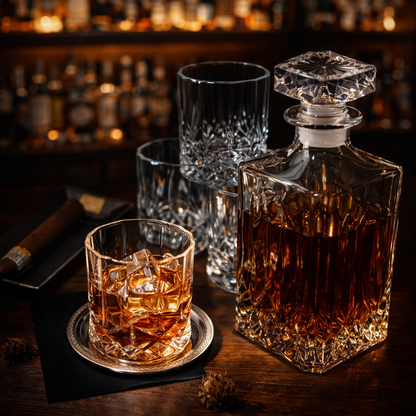 Whisky Bottle - Set of Bottle and Glasses