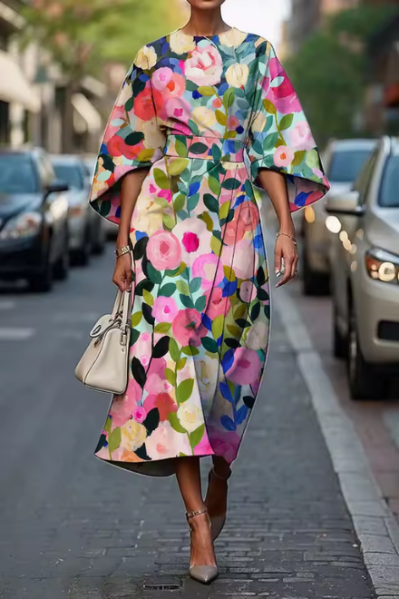 ROBÍN | VESTIDO FLORAL ELEGANTE