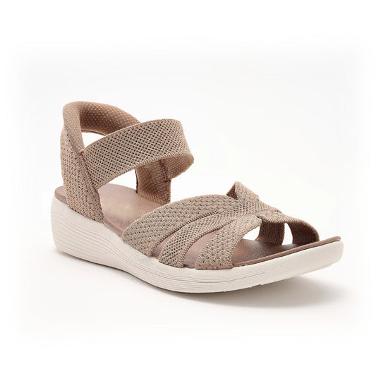 Sequin Knit Wedge Sandals – Stretch Into Summer