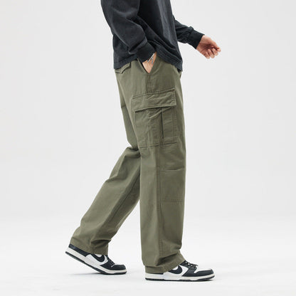 Men's Cotton Loose-Fit Cargo Pants