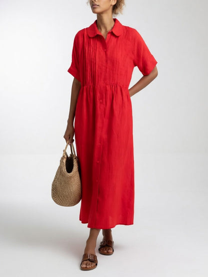 Vestido Camisero Fluido de Verano LYSANDRA