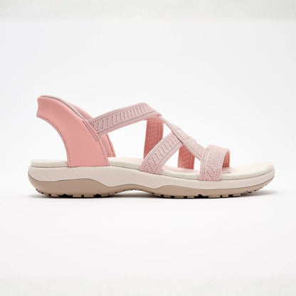 Reggae Knit Crossover Sandals – Slip On, Stay All Day