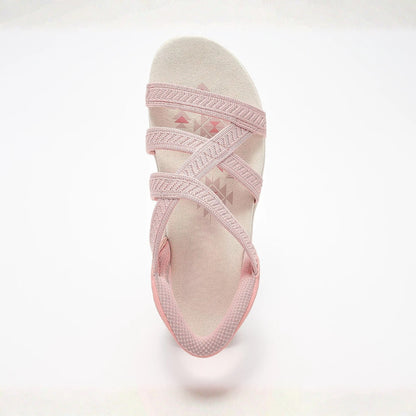 Reggae Knit Crossover Sandals – Slip On, Stay All Day