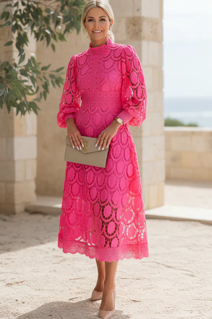 VALENTINA – VESTIDO MIDI DE ENCAJE