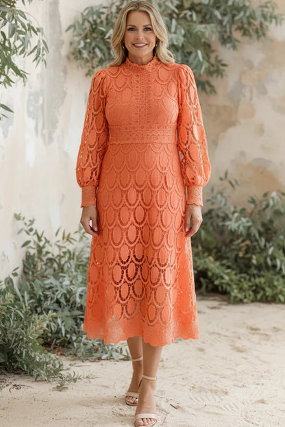 VALENTINA – VESTIDO MIDI DE ENCAJE