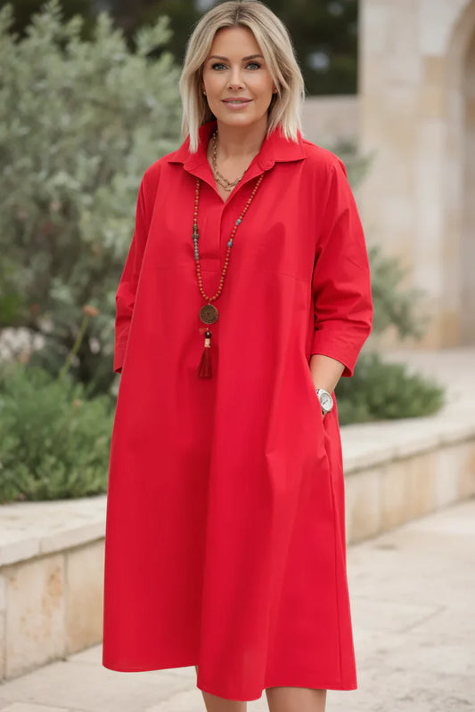 LARA - VESTIDO CAMISA RELAJADO