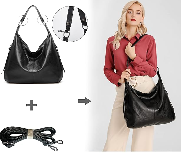 Conjunto de 3 piezas de bolso hobo suave y holgado