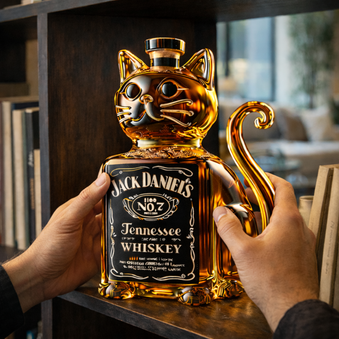 Whisky Bottle - Cat Edition