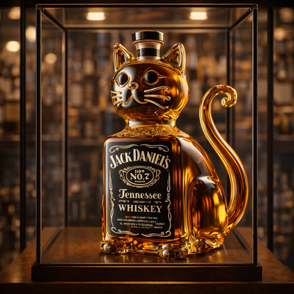 Whisky Bottle - Cat Edition