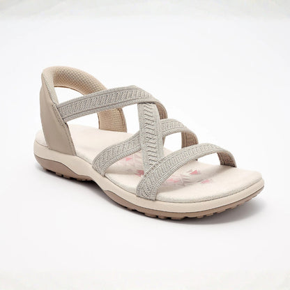 Reggae Knit Crossover Sandals – Slip On, Stay All Day