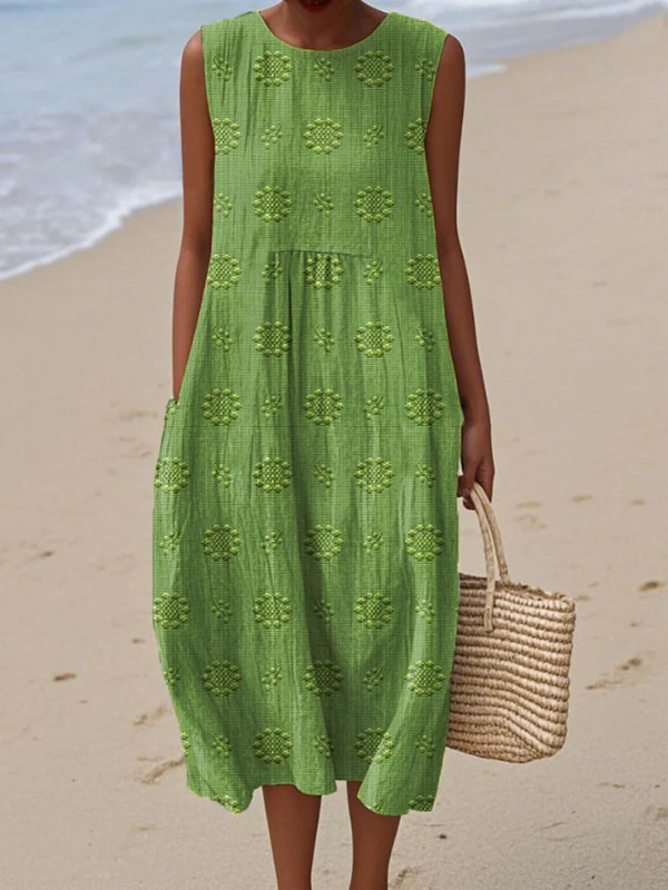 Vestido midi estampado Sara™